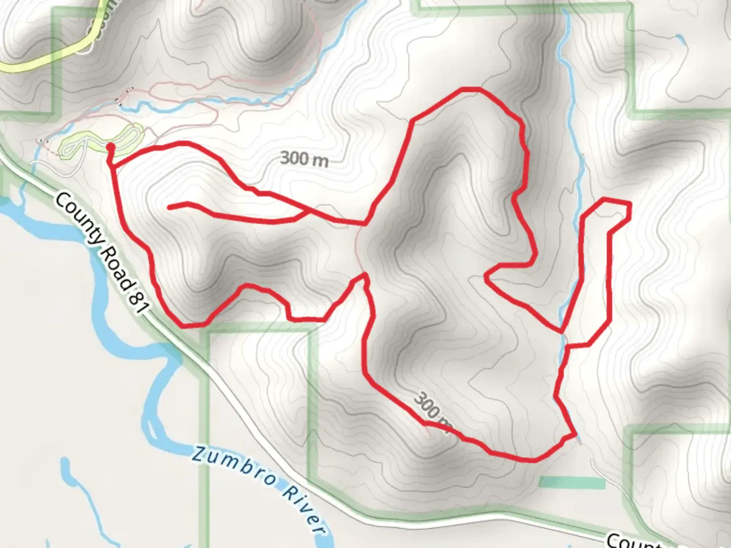 An image depicting the trail Richard J Dorer State Forest - Kruger Campground Loop - East and its surrounding area.