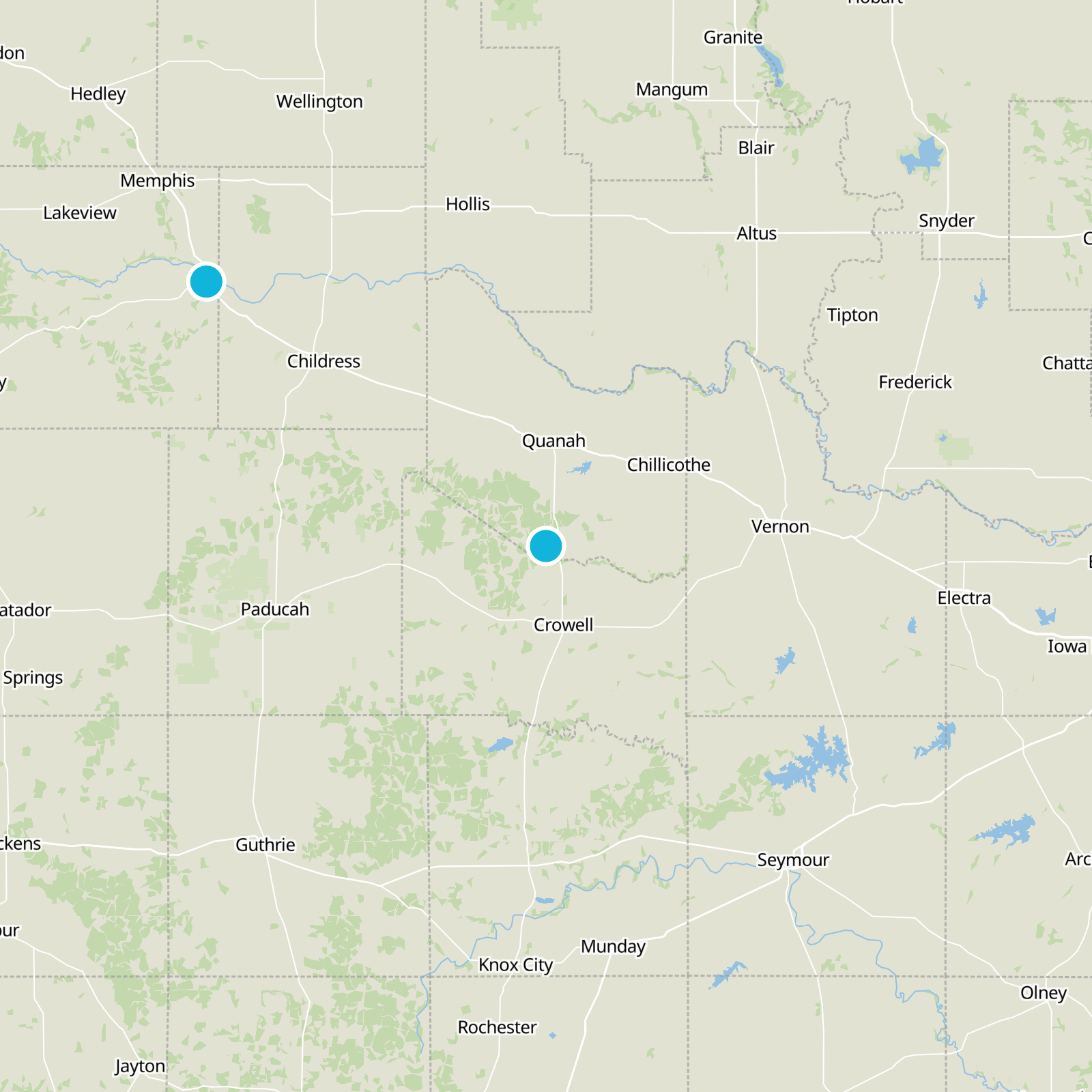Hardeman County Static Map