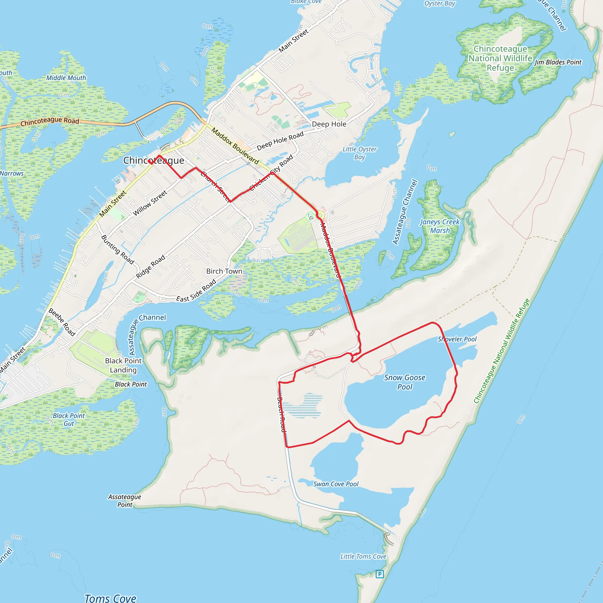 Snow Goose Pool Loop mobile static map