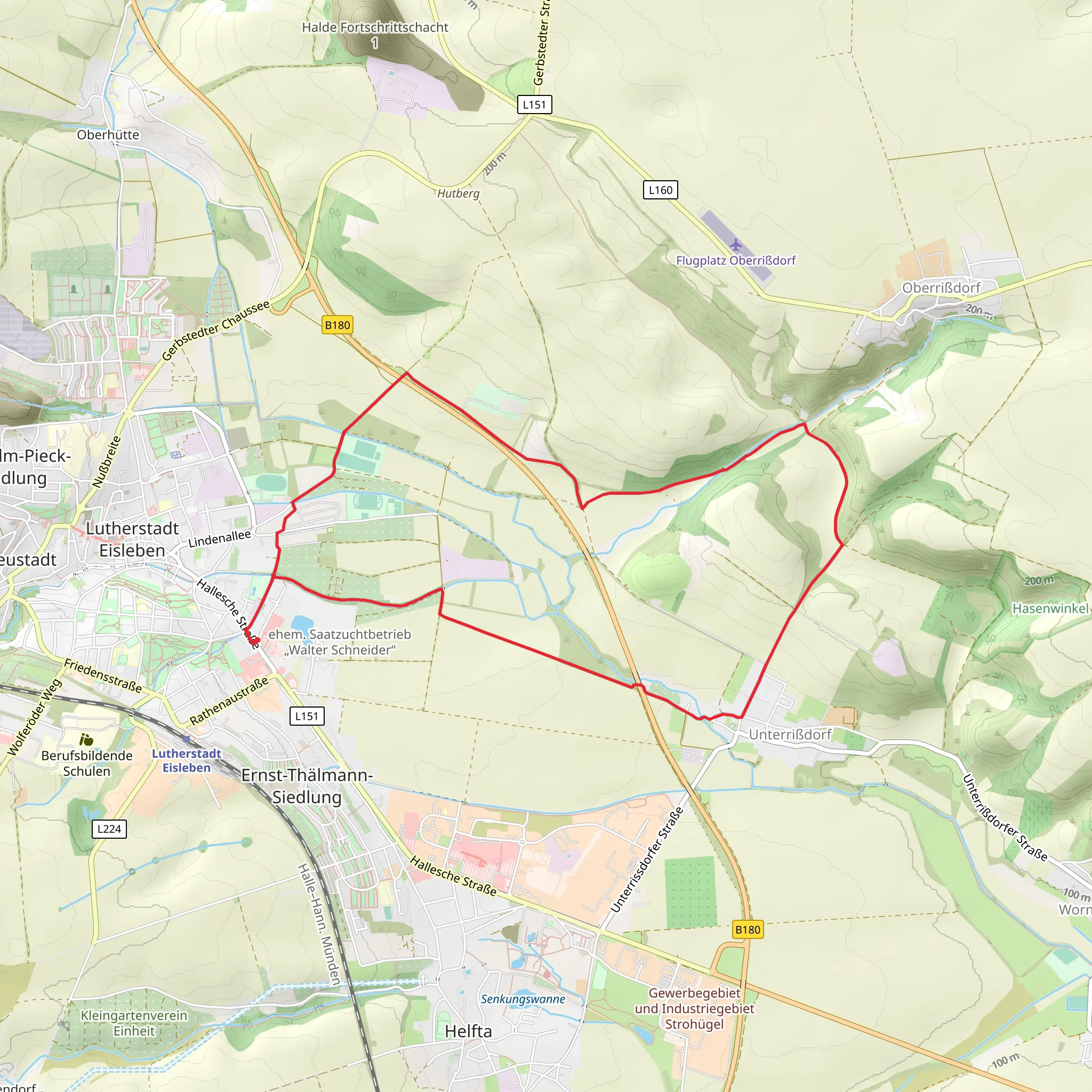 Unterrißdorf Loop mobile static map