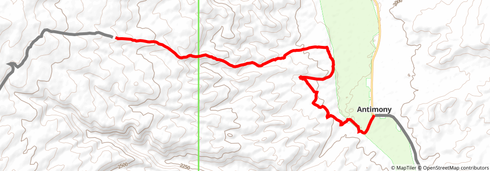 American Discovery Trail South Route stage 317 Map