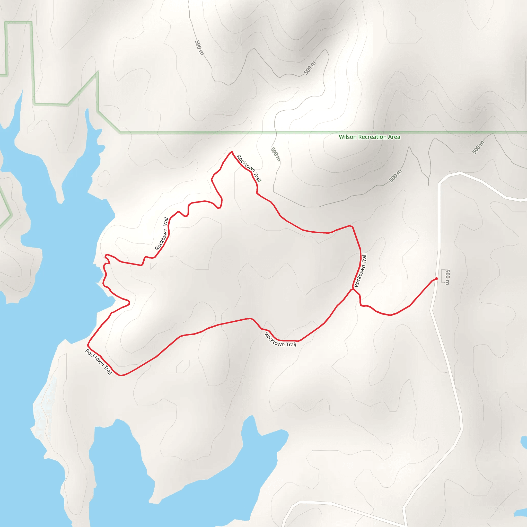 Rocktown Loop Trail mobile static map