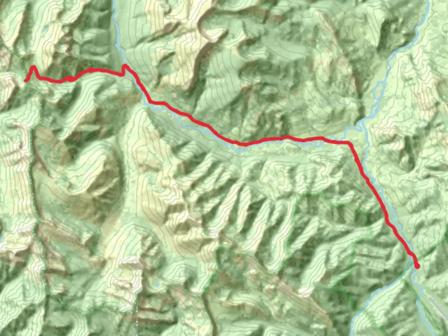 An image depicting the trail Indian Creek Trail via CDT and its surrounding area.