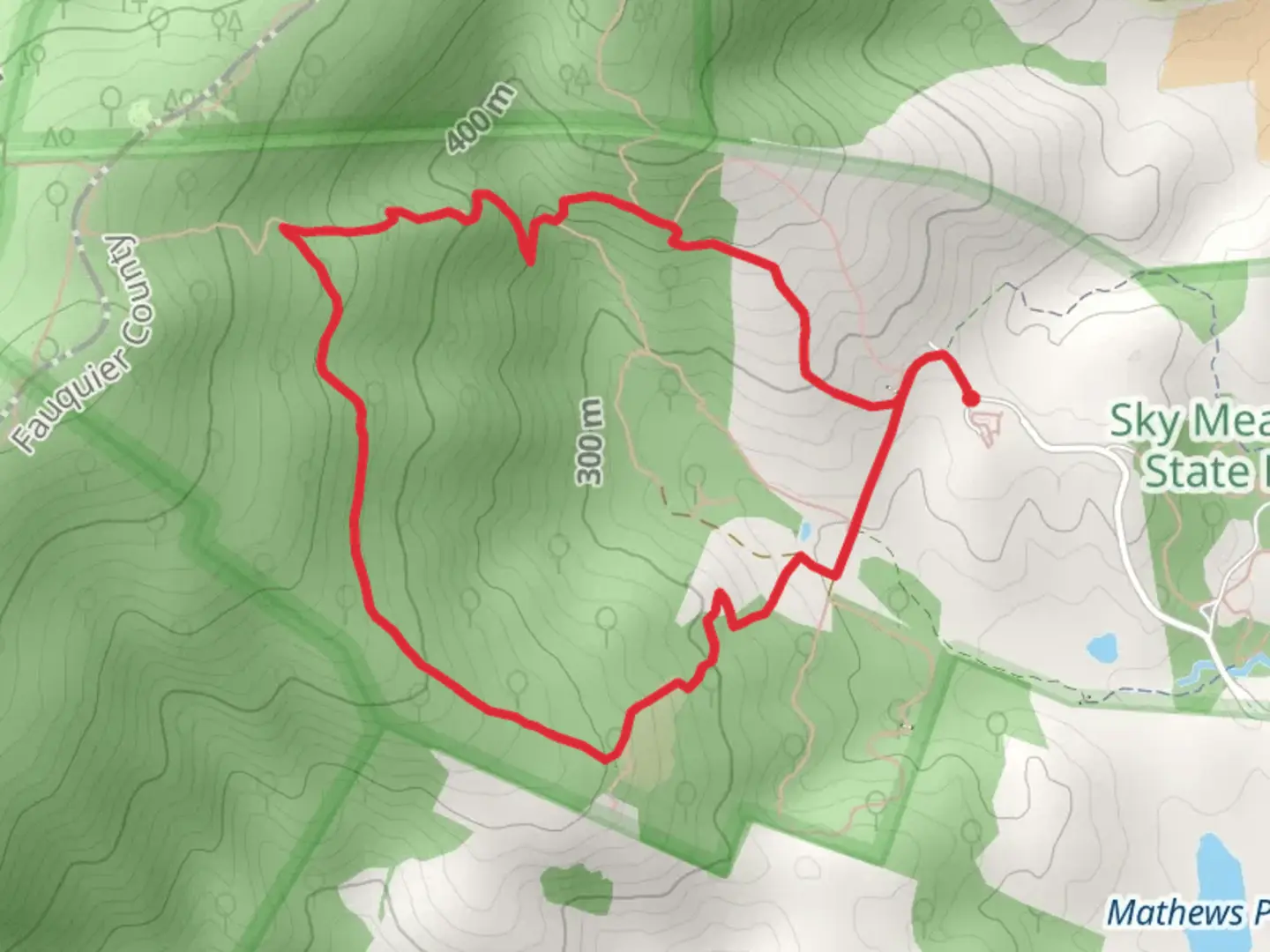 An image depicting the trail South - North Ridge Loop Trail and its surrounding area.
