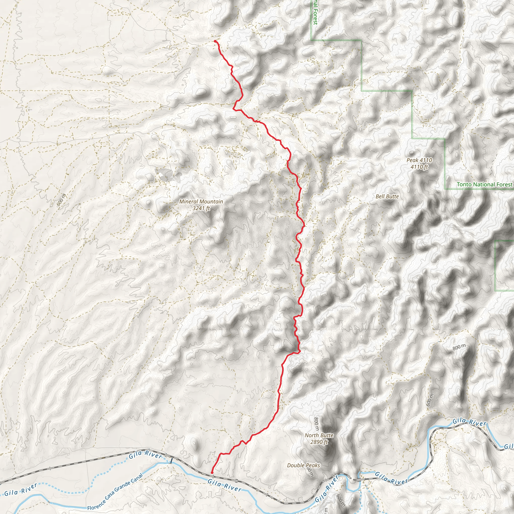 North Mineral Mountain Road mobile static map