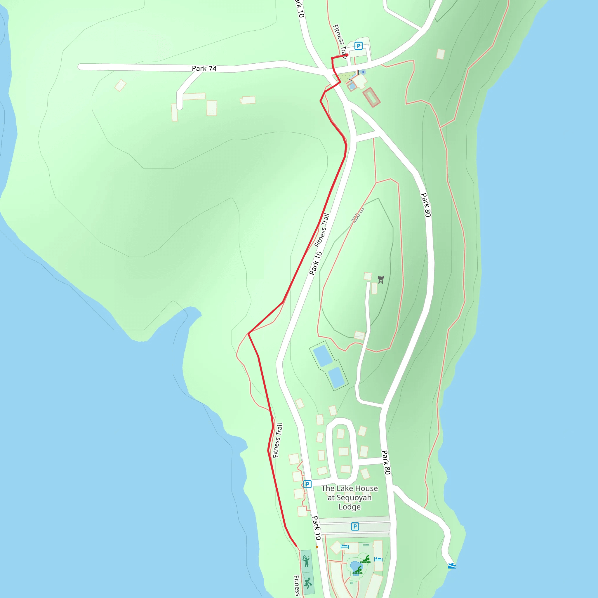 Fitness Trail mobile static map