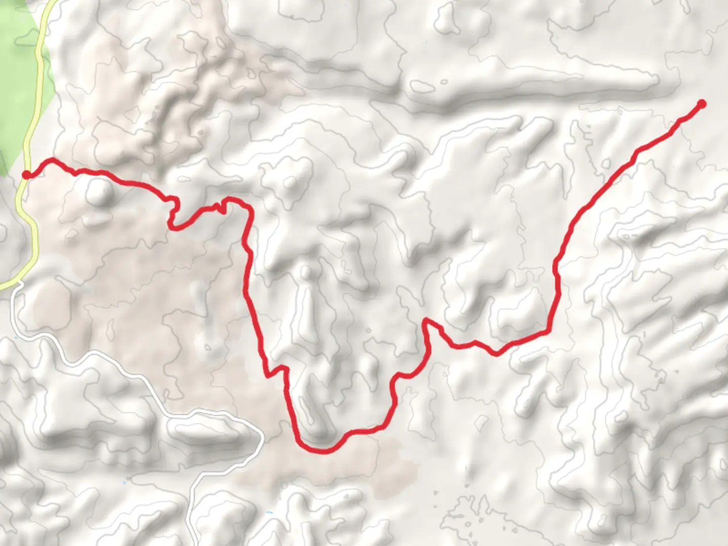 An image depicting the trail Birch Spring - Pass Creek Trail and its surrounding area.