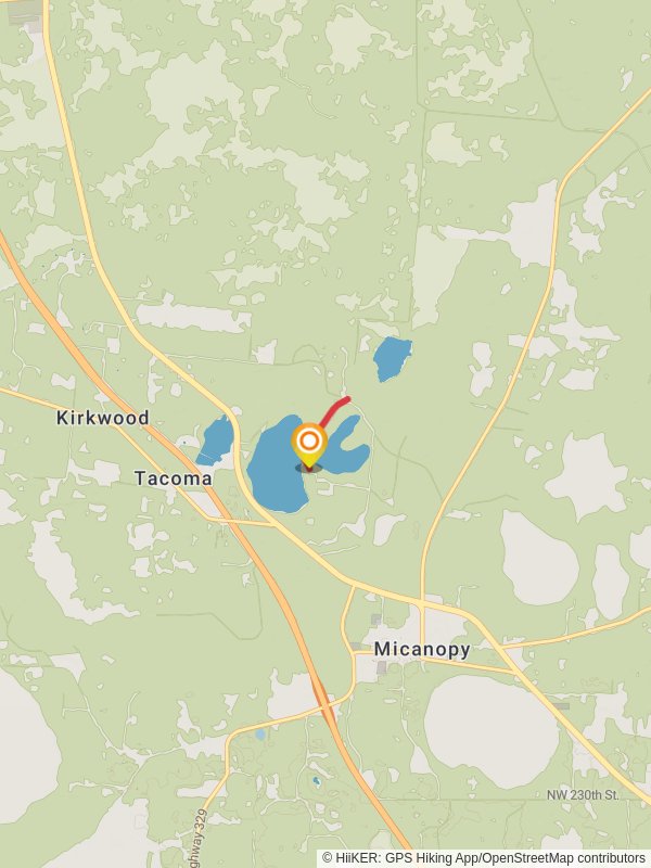 Lake Wauburg Trail mobile static map