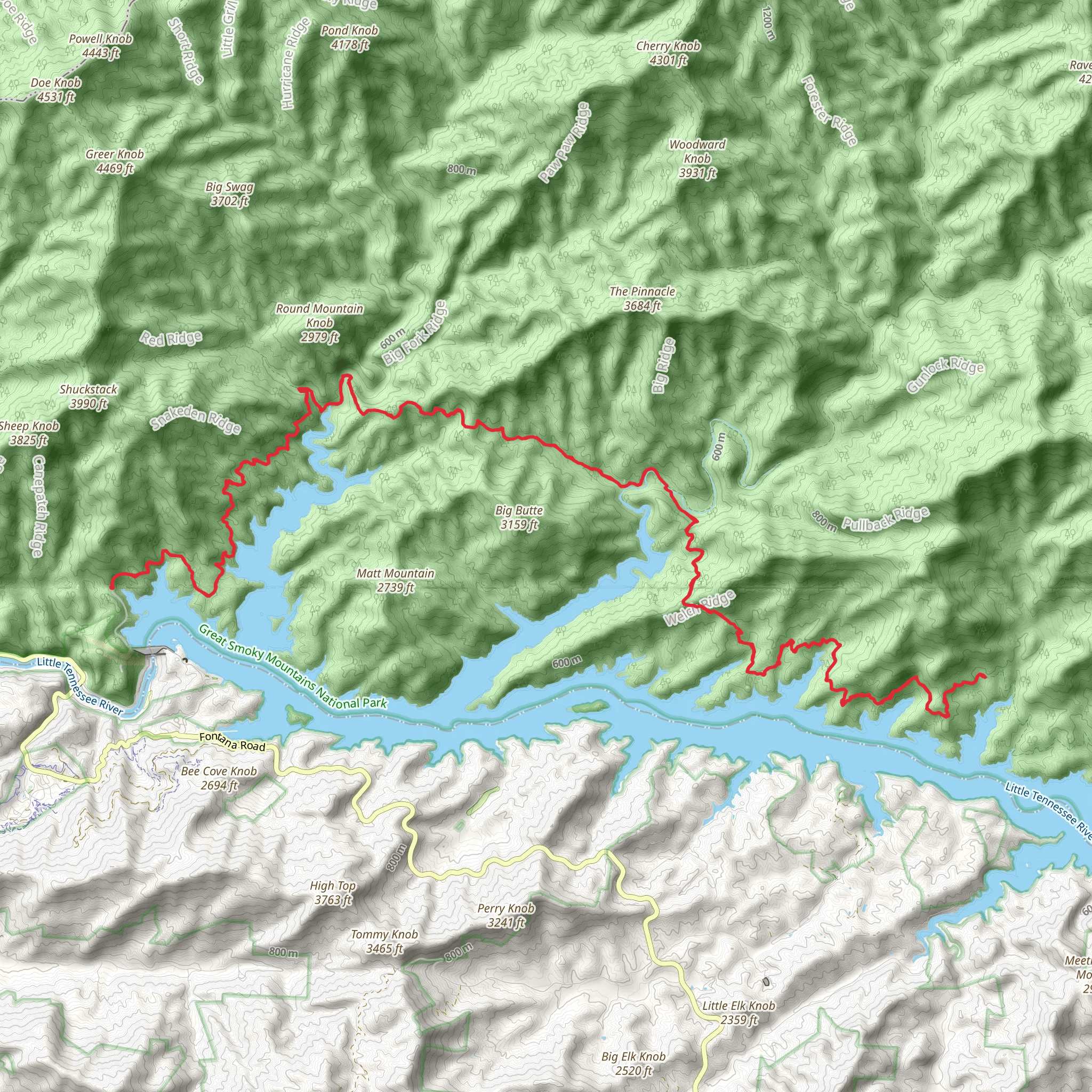 Lakeshore Midwest, Lakeshore West Trail via BMT mobile static map