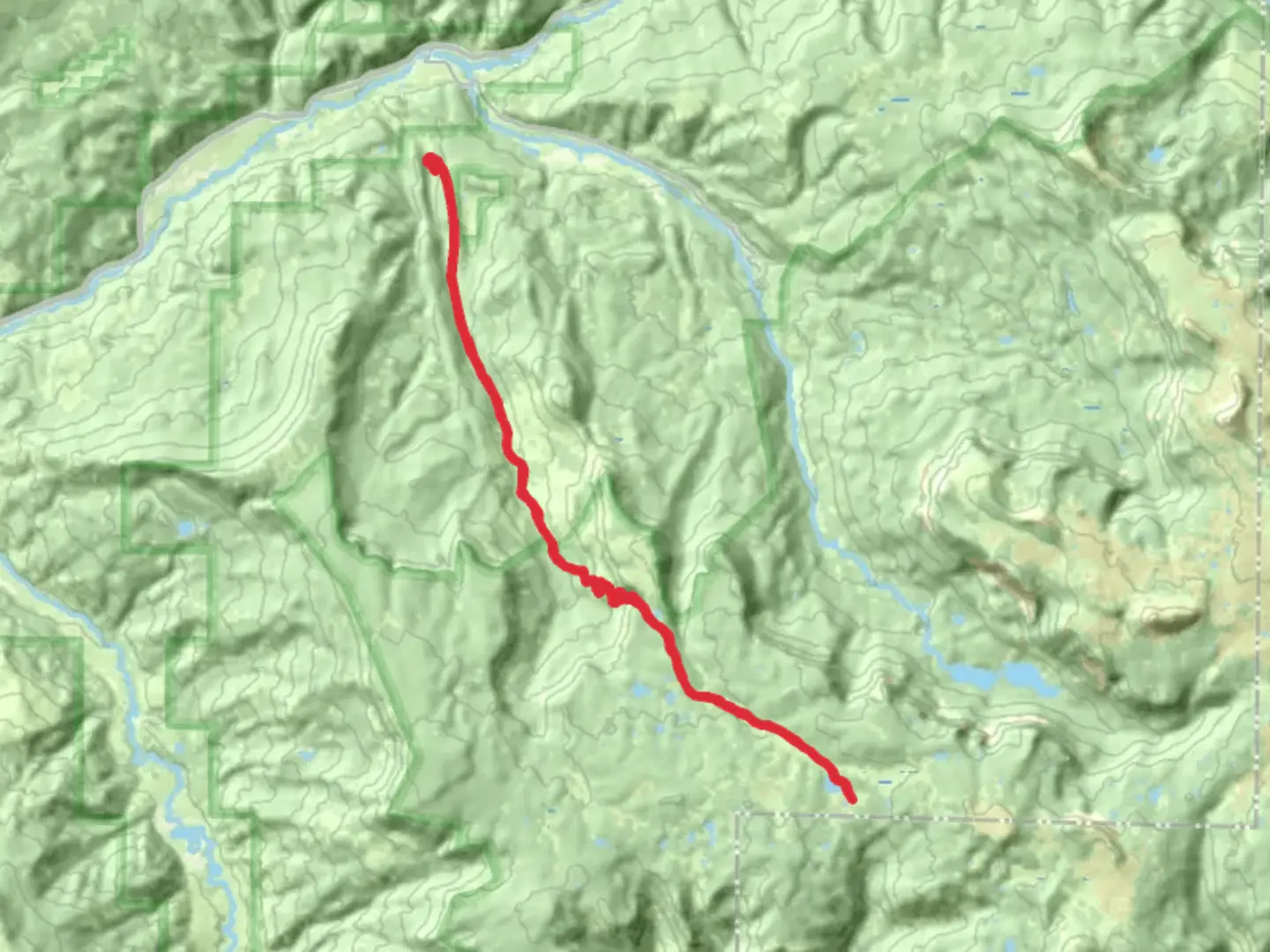 An image depicting the trail Ute Creek Trail and its surrounding area.