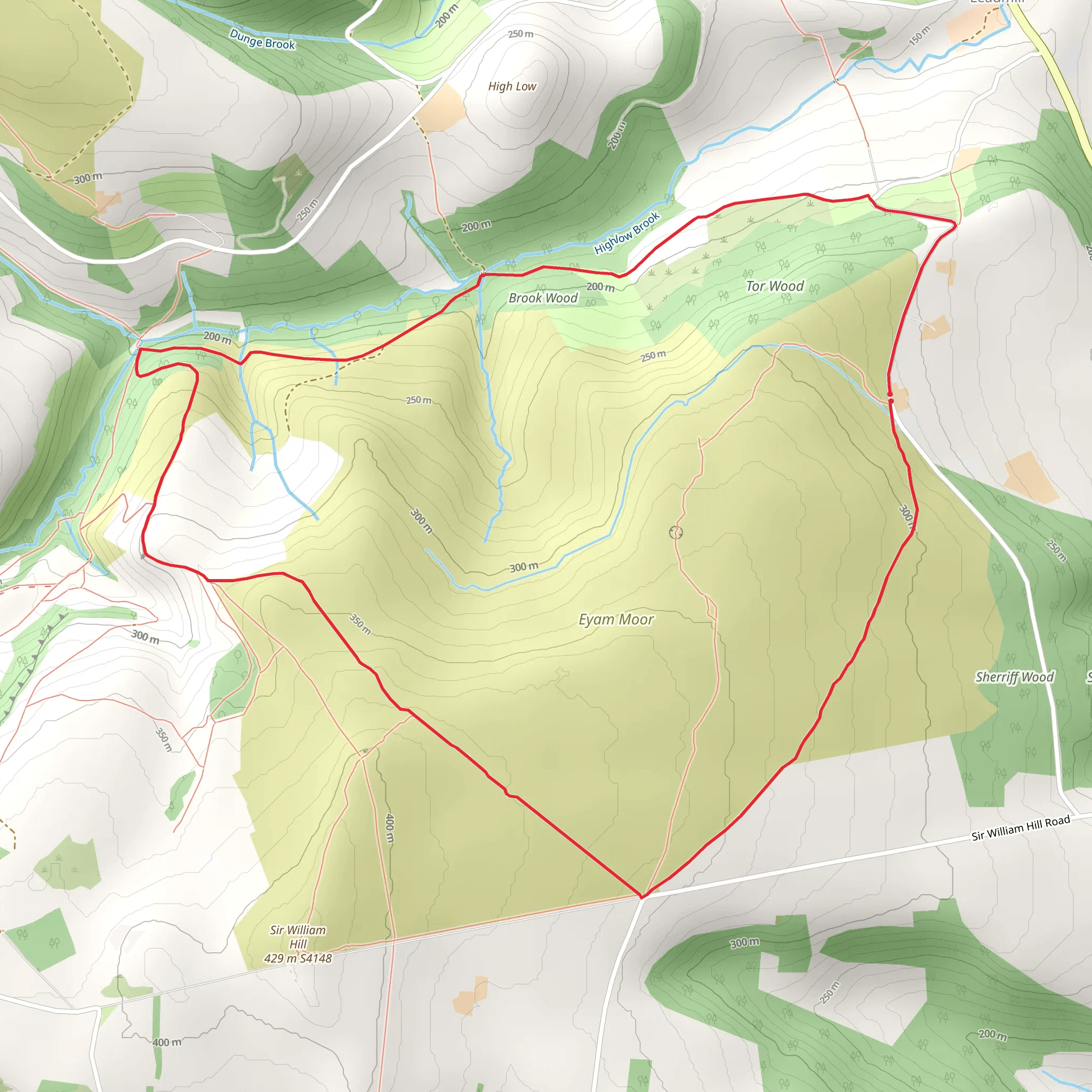 Wet Withens Loop mobile static map