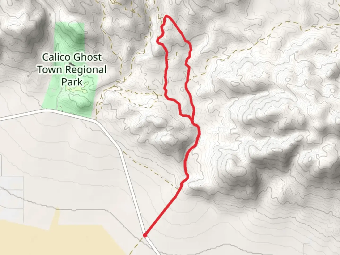 An image depicting the trail West - East Phillips Drive Loop and its surrounding area.