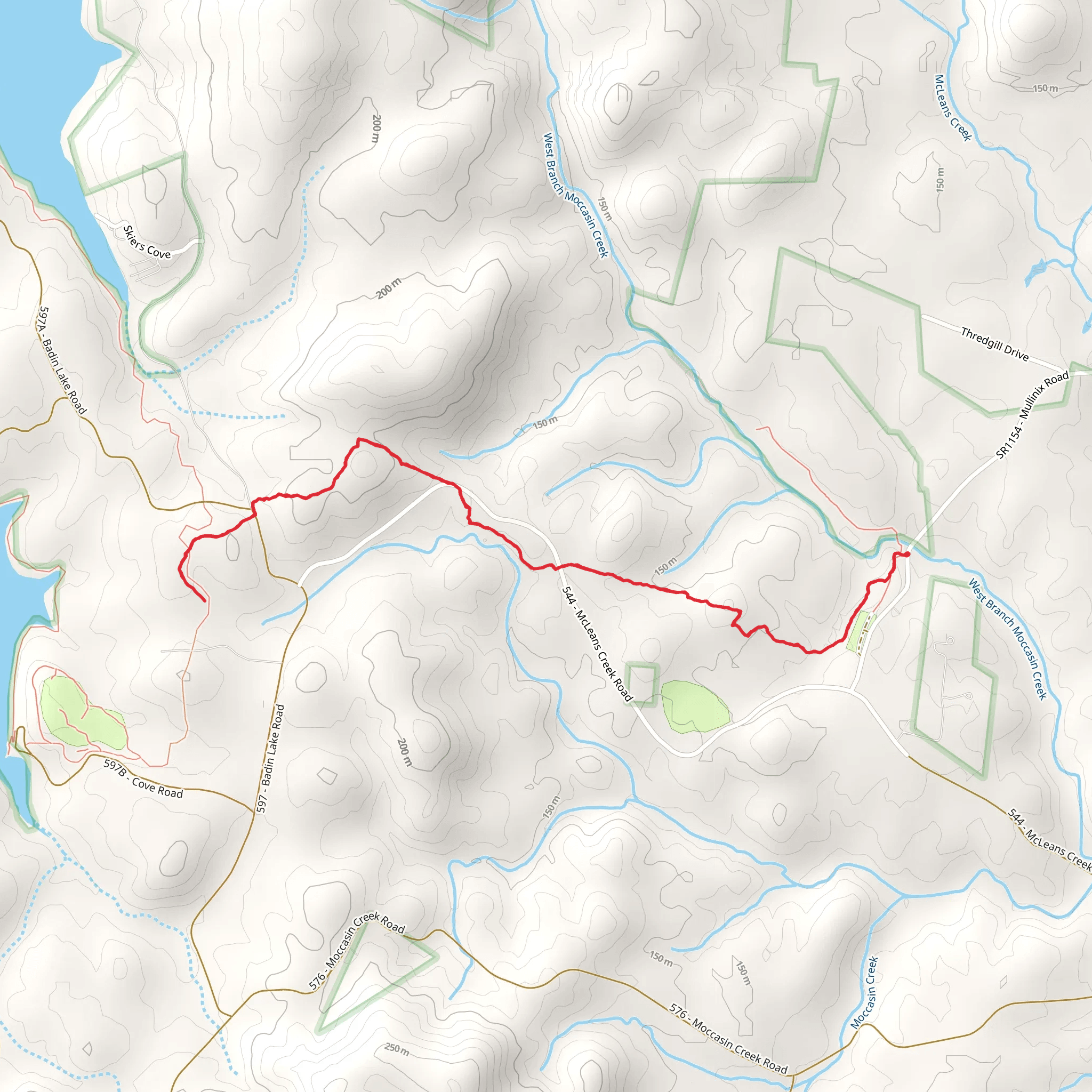 Josh Trail via Home Trail mobile static map
