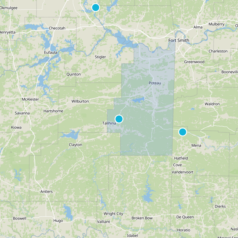Le Flore County Static Map