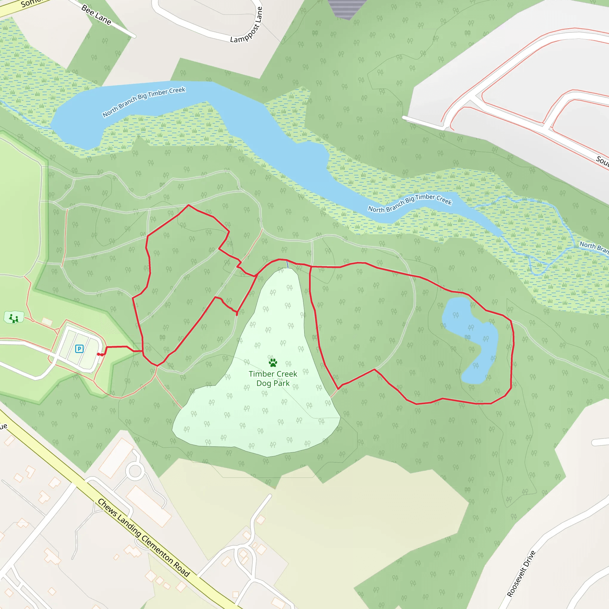 Chews Landing Clementon Road Loop mobile static map