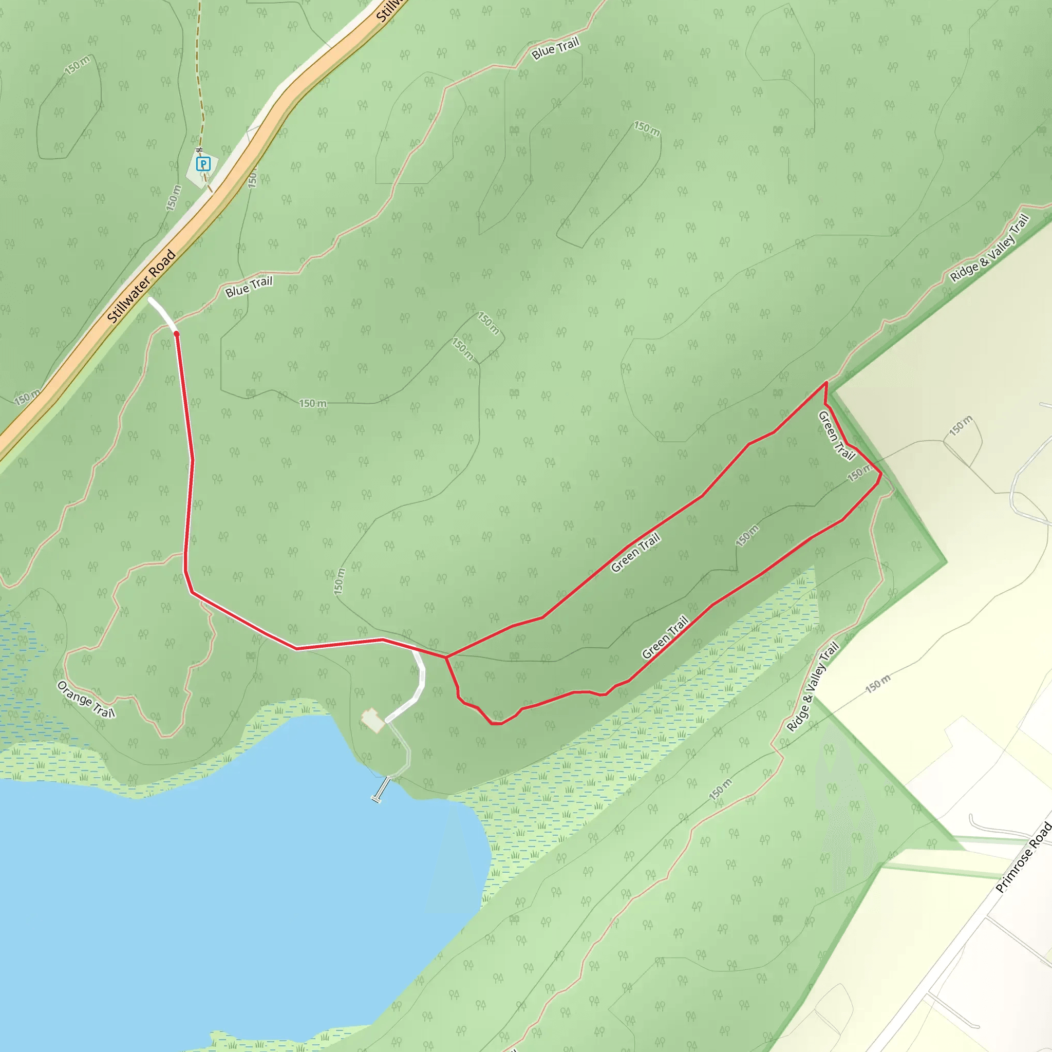 Green Trail Loop from Stillwater Road mobile static map