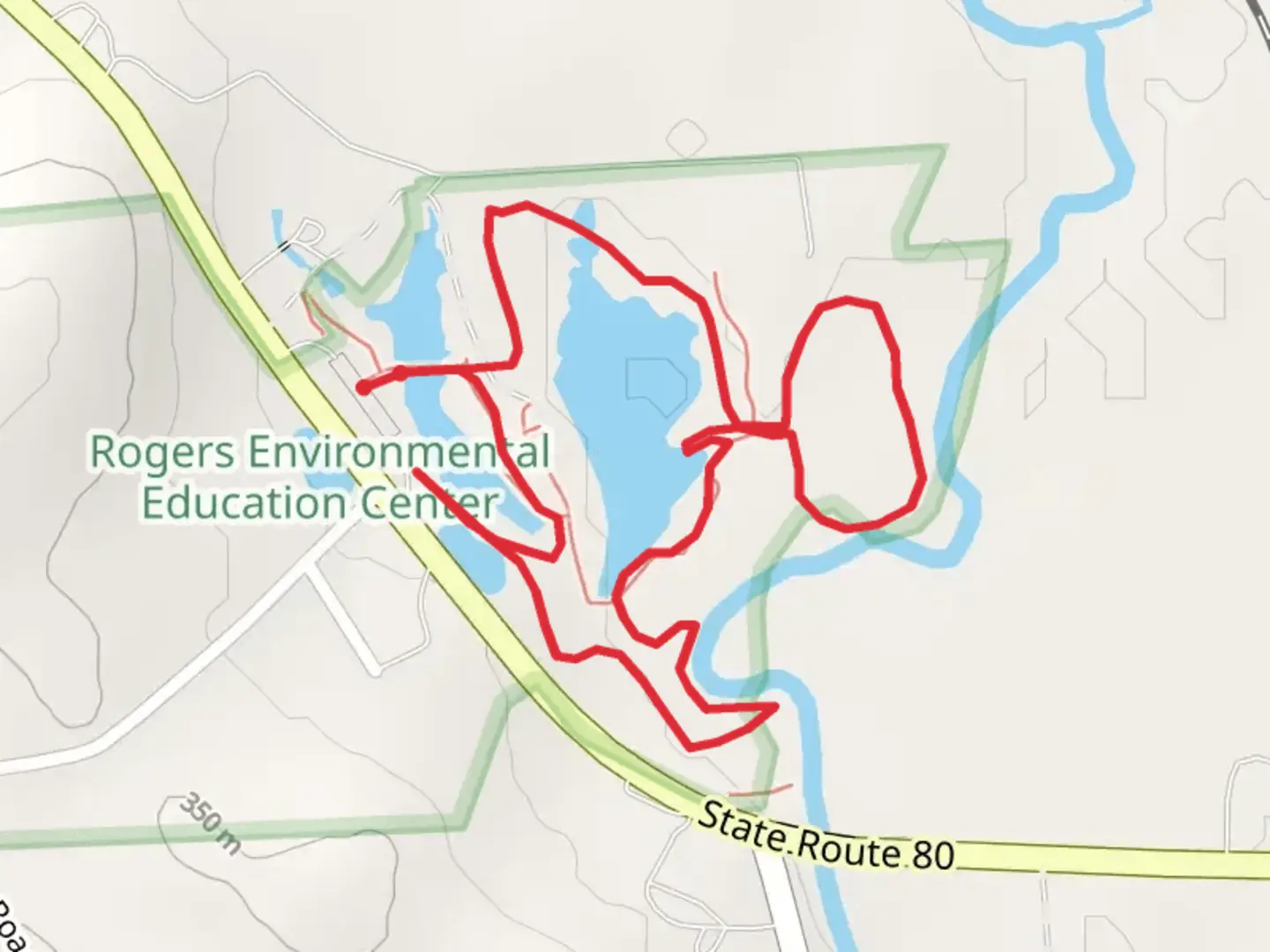 An image depicting the trail Chenango River and Game Farm Loop and its surrounding area.