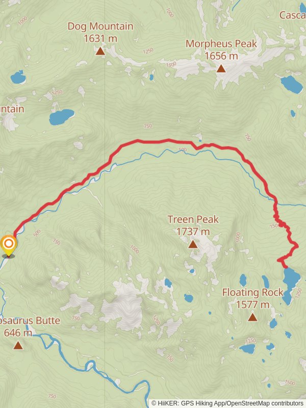 Nordrum Lake via Snoquaimie Lake Trail mobile static map