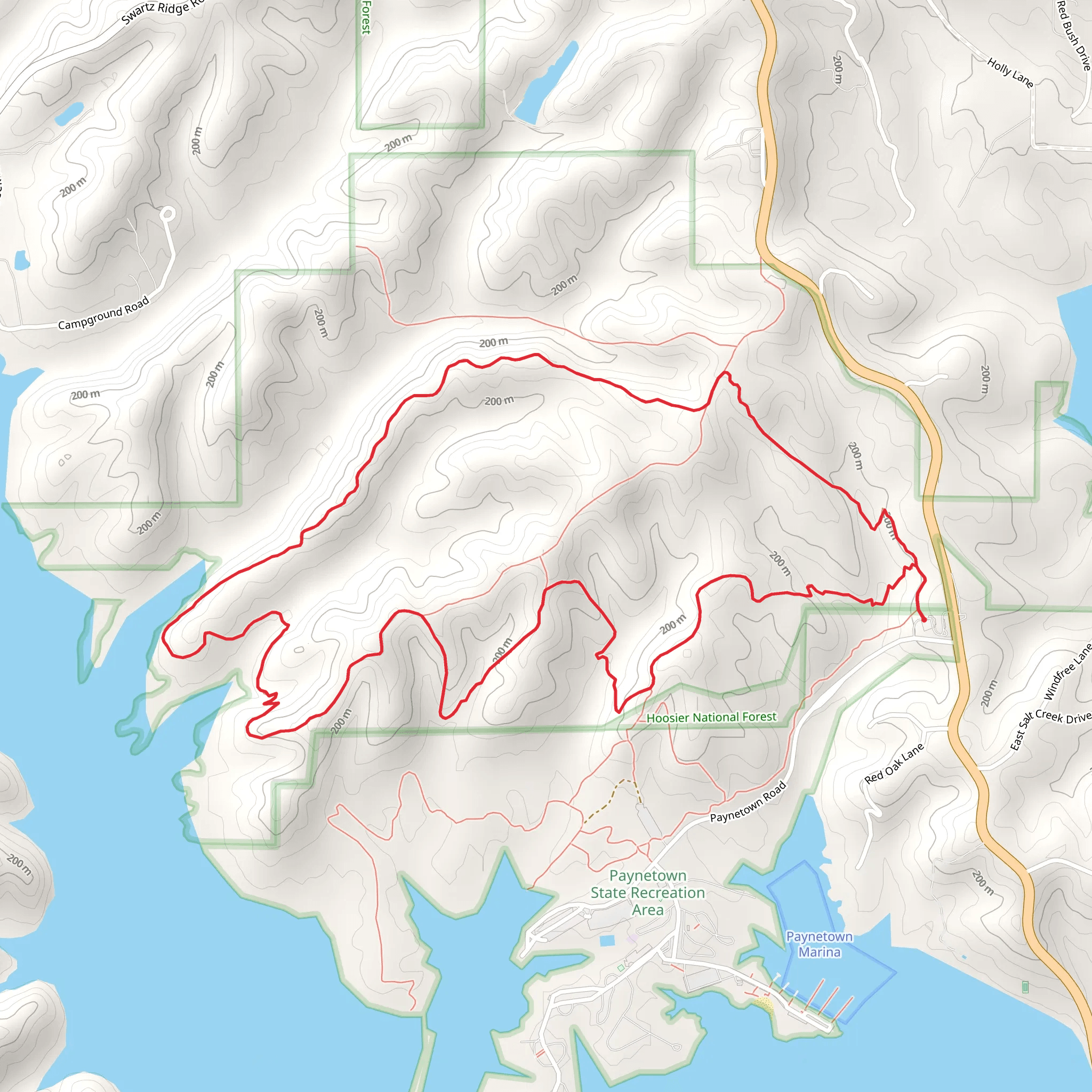 Pate Hollow Loop Trail mobile static map