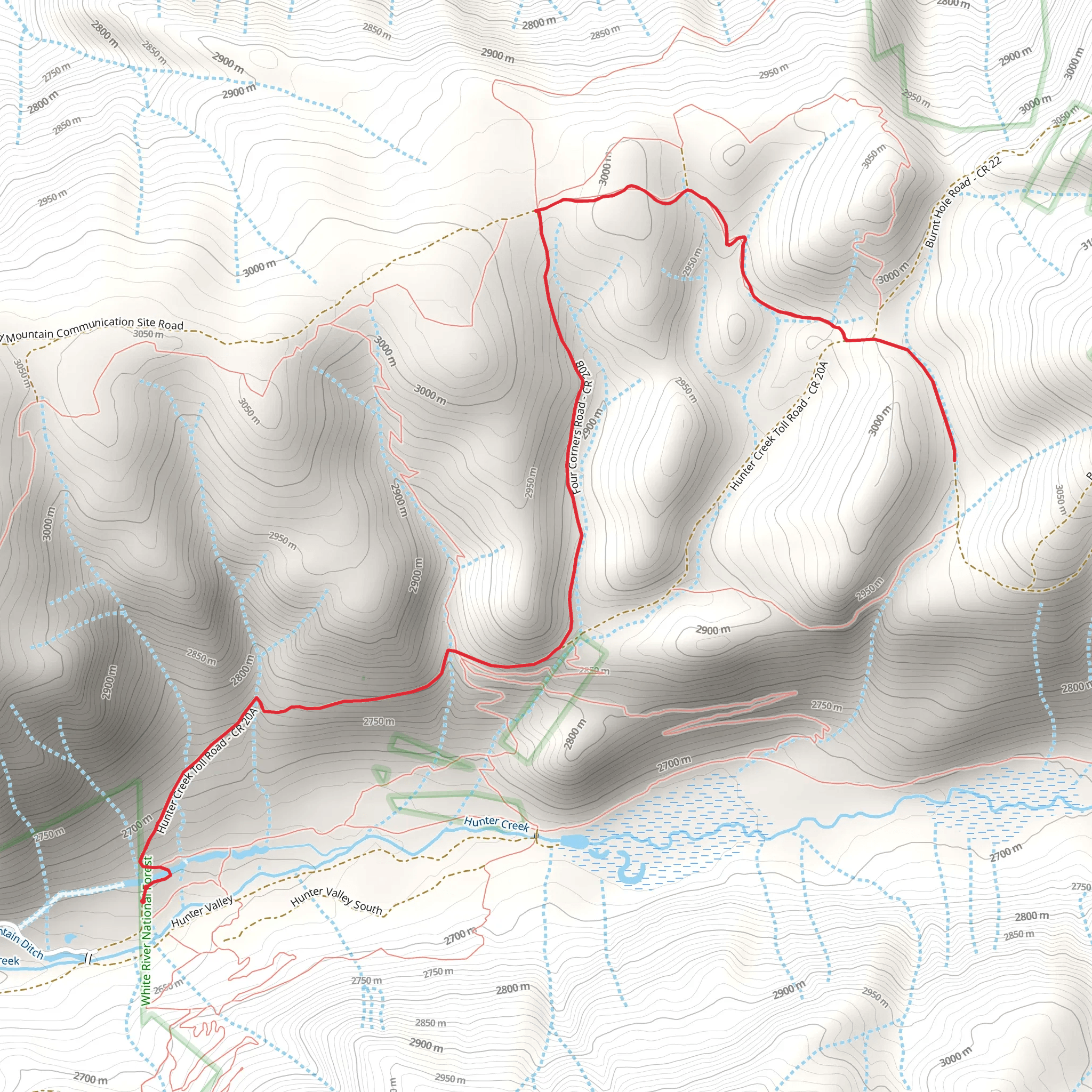Van Horn Park Trail mobile static map