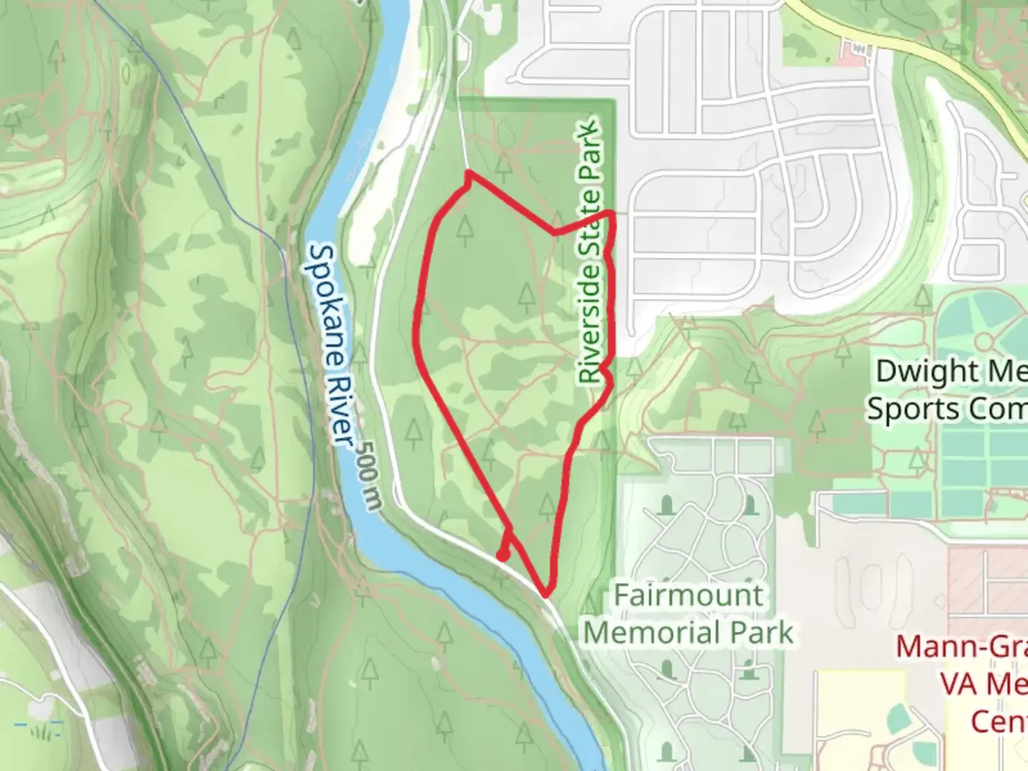 An image depicting the trail North Aubrey L White Parkway Loop - North and its surrounding area.