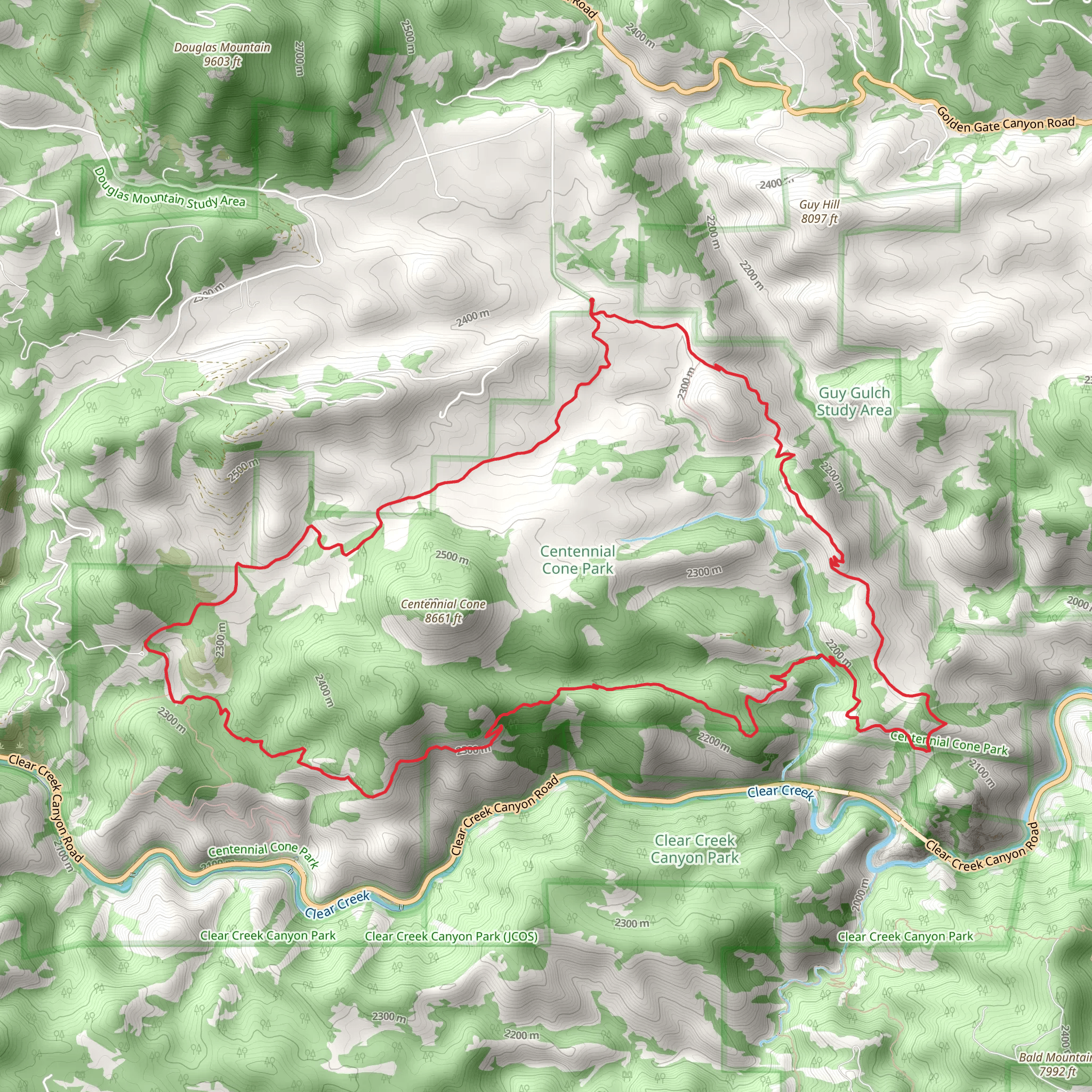 Travois and Elk Range Loop Trail mobile static map