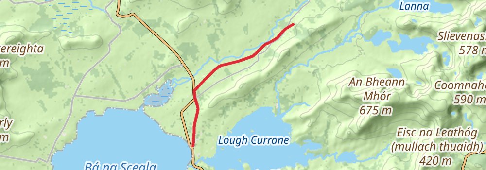 Kerry Way 9-Day Challenging Tour (Hillwalk Tours) spur 1 Map