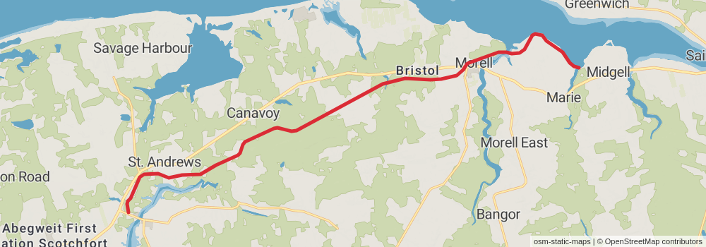 The Island Walk - Prince Edward Island stage 21 Map