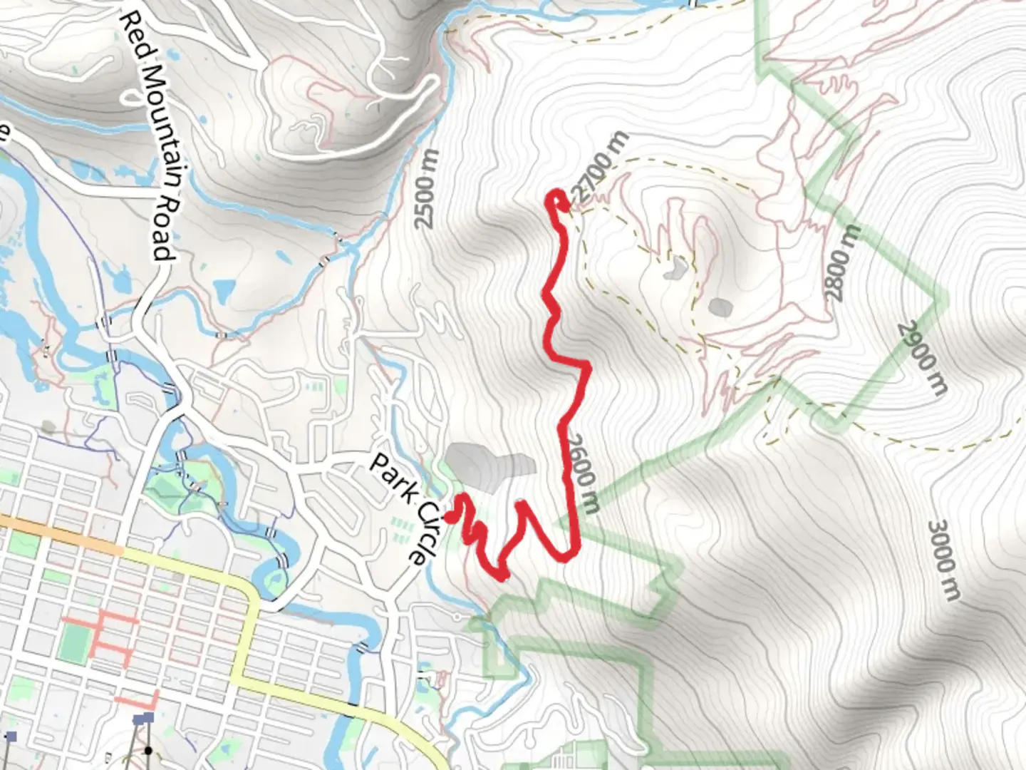 An image depicting the trail Smuggler Mountain Road and its surrounding area.