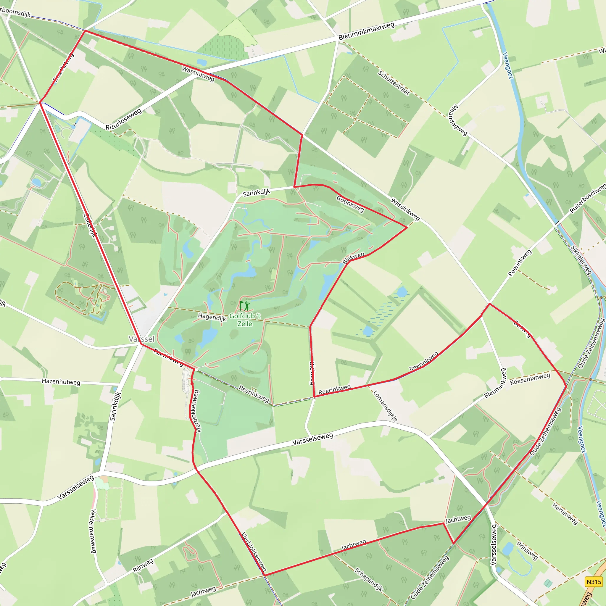 Varsel Route mobile static map