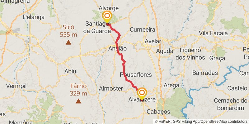 Camino Portugues stage 10 Map