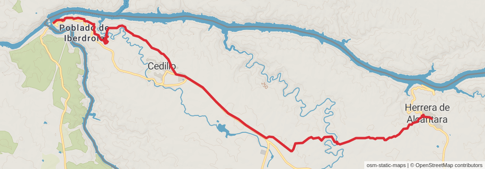 GR 113 Camino Natural del Tajo stage 49 Map