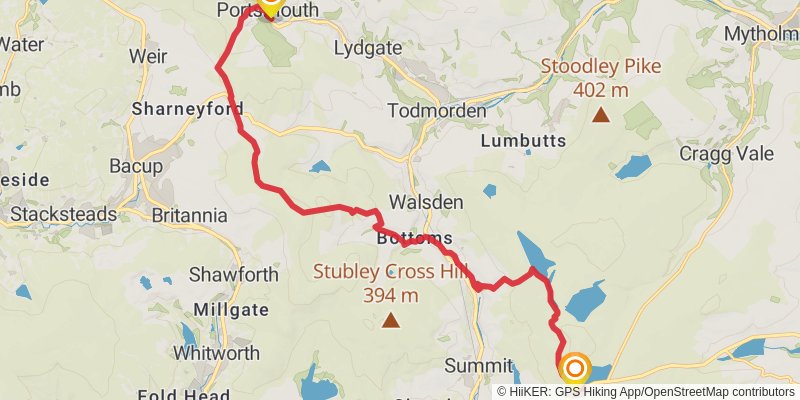 Yorkshire Round stage 9 Map