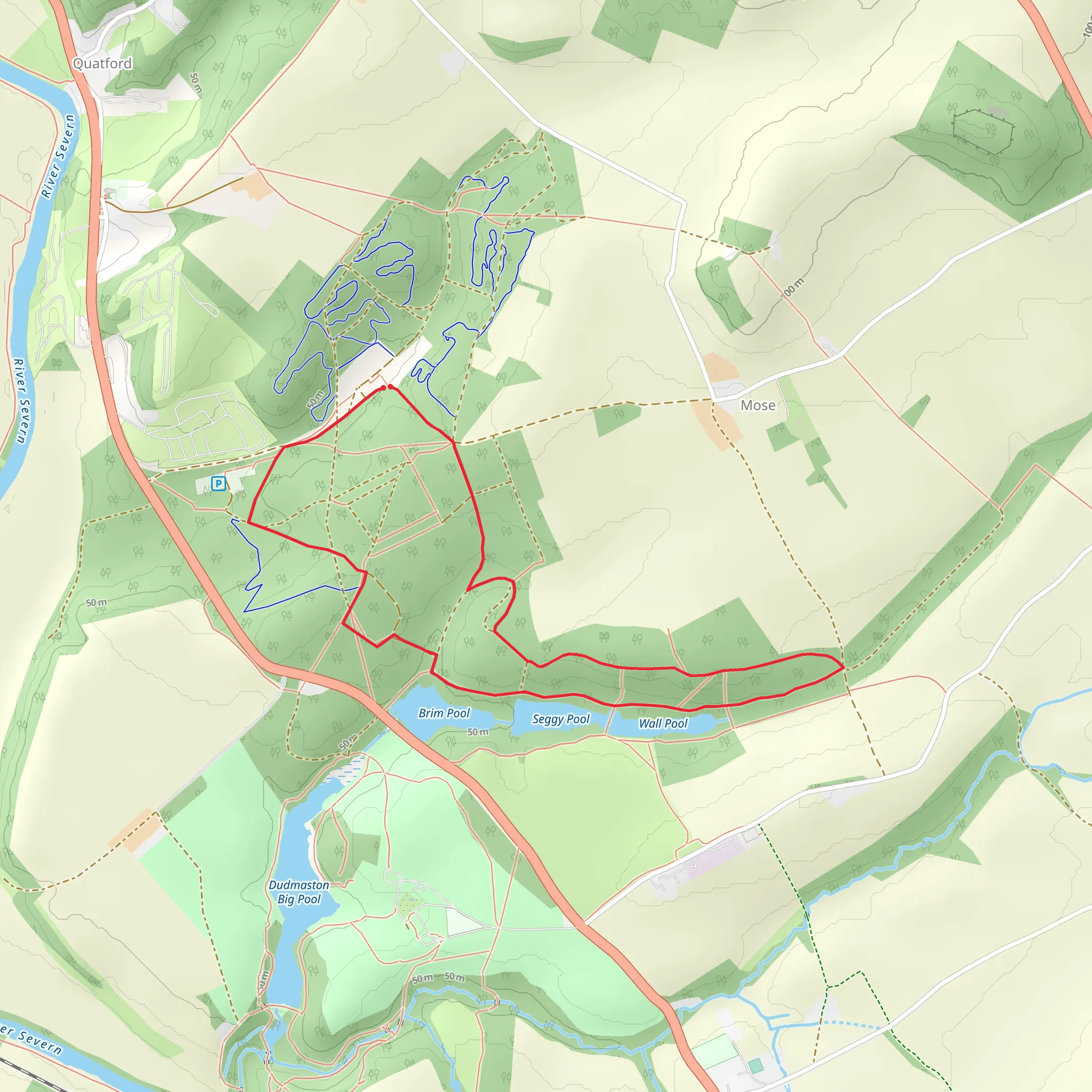 Comer Woods Walk mobile static map