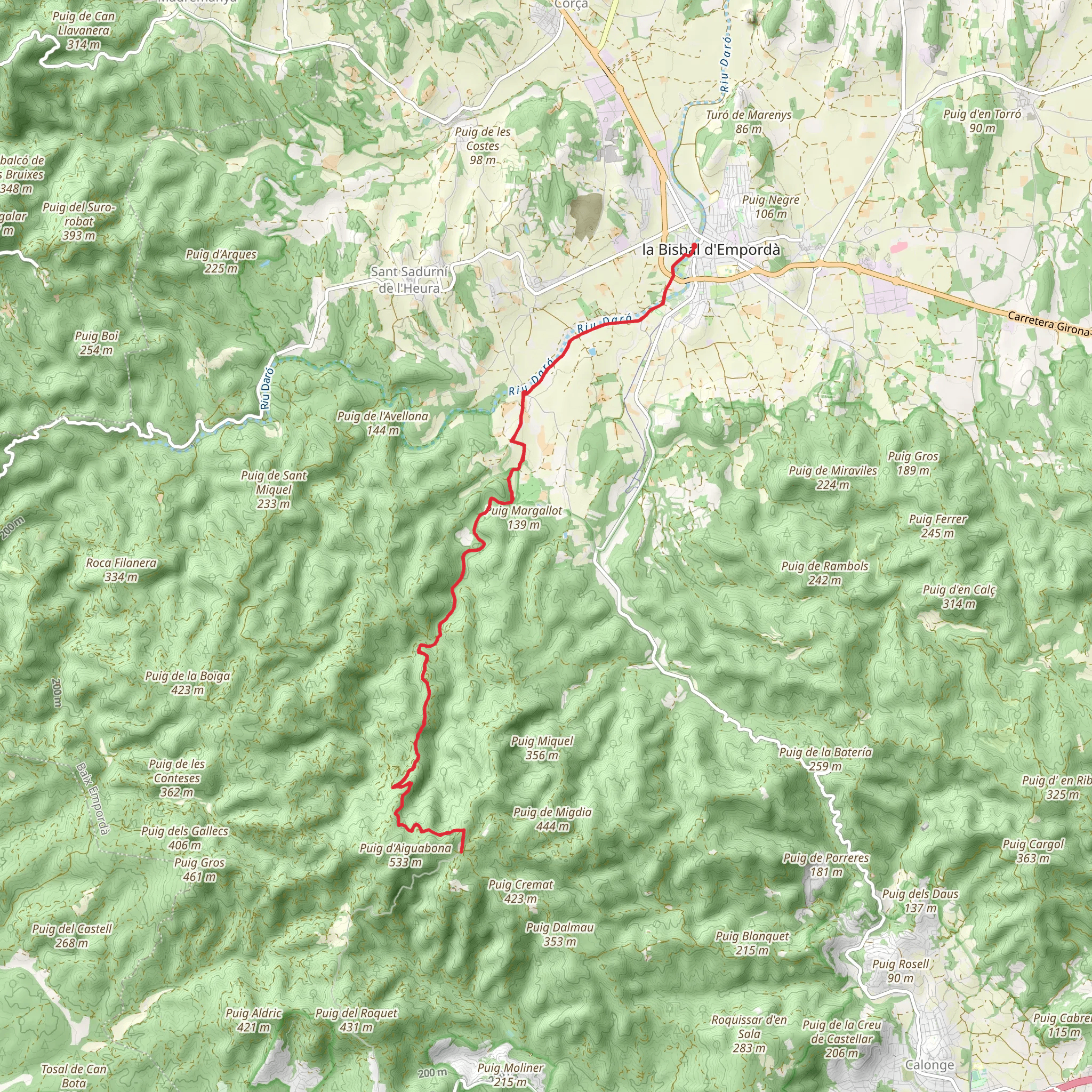 Puig d'Arques Trail PR C 103 mobile static map