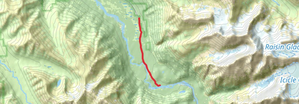 Crow Pass Trail stage 2 Map