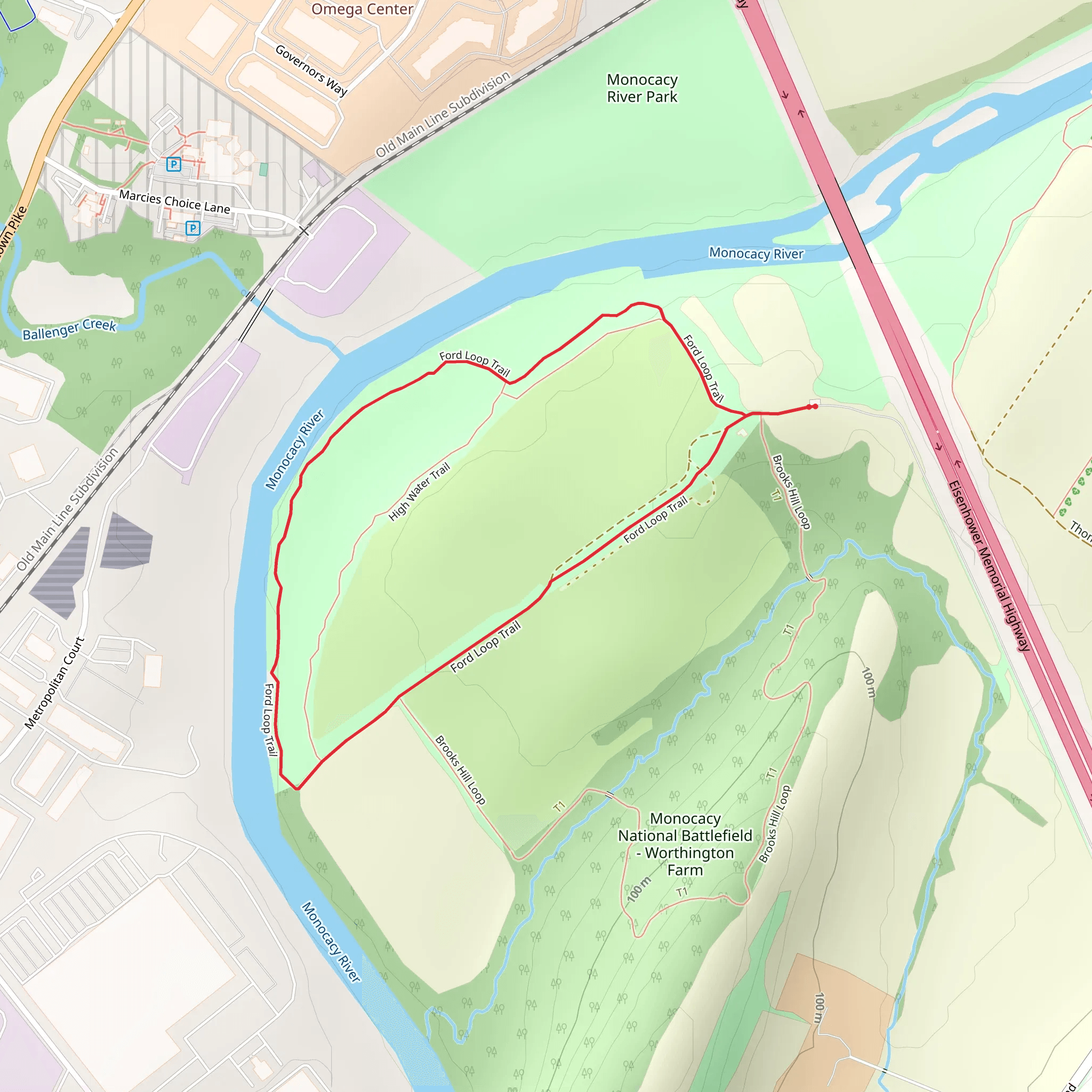 Ford Loop Trail mobile static map