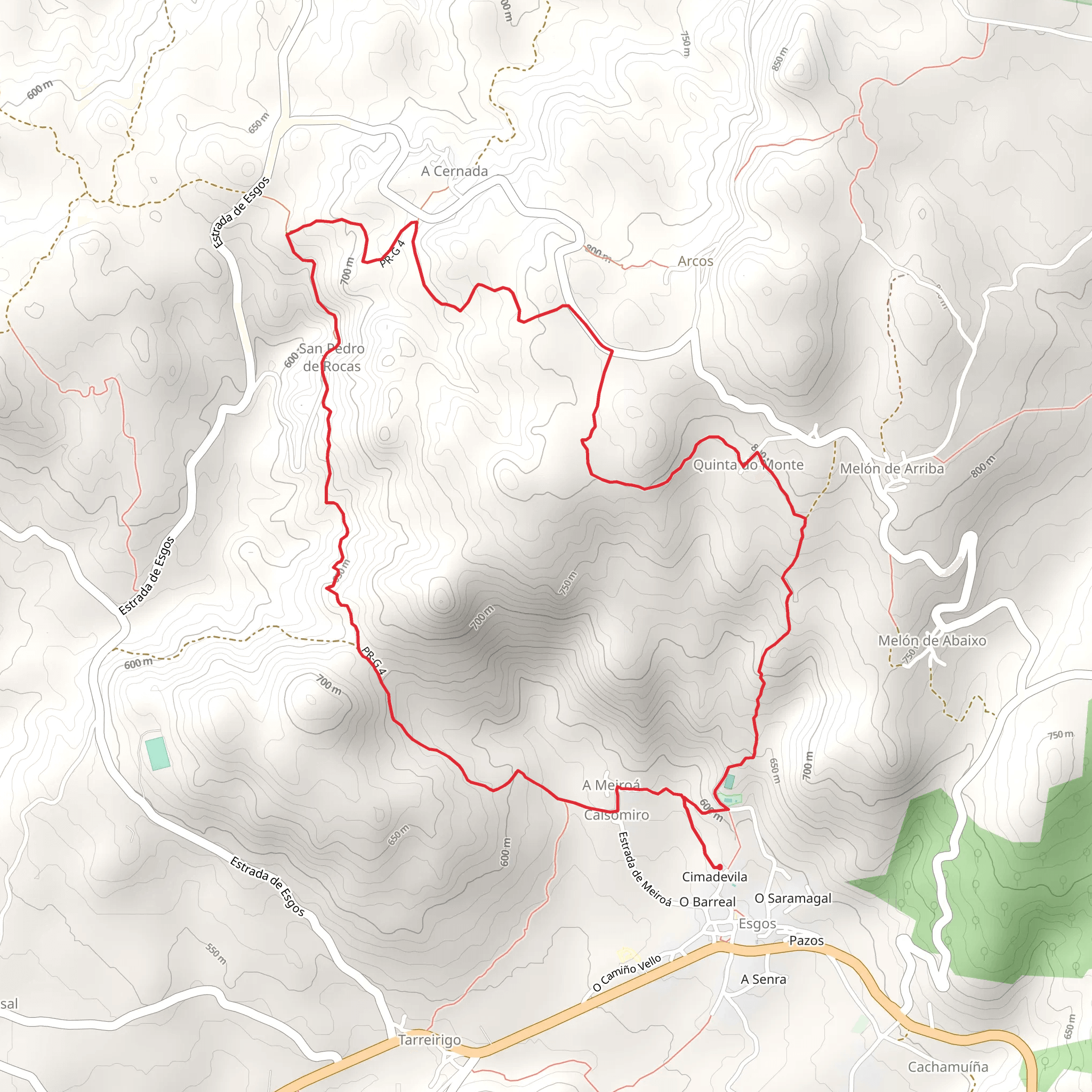 Camino Real de San Pedro de Rocas PR G 4 mobile static map