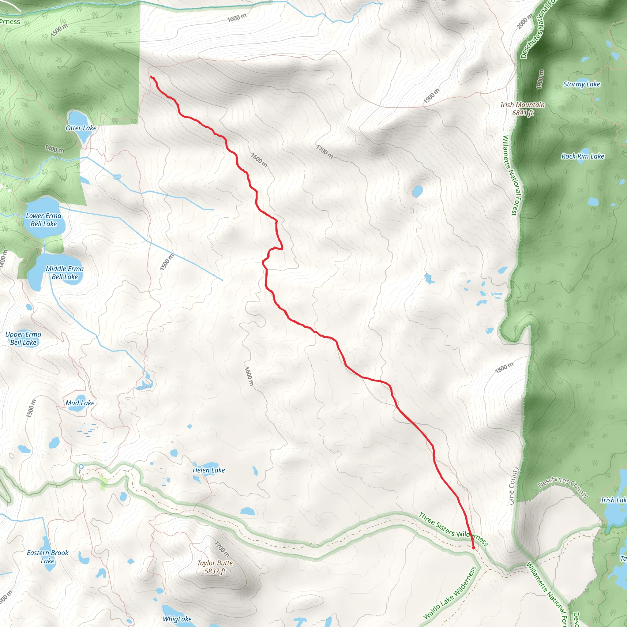 Jack Pine Way Trail mobile static map