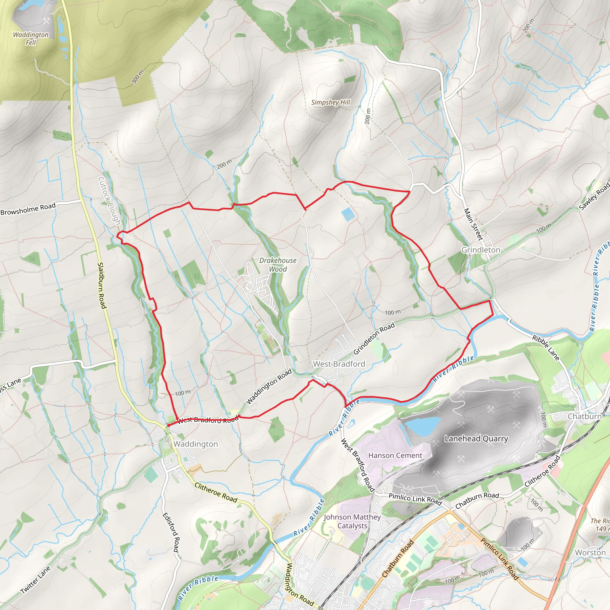 Waddington circular mobile static map