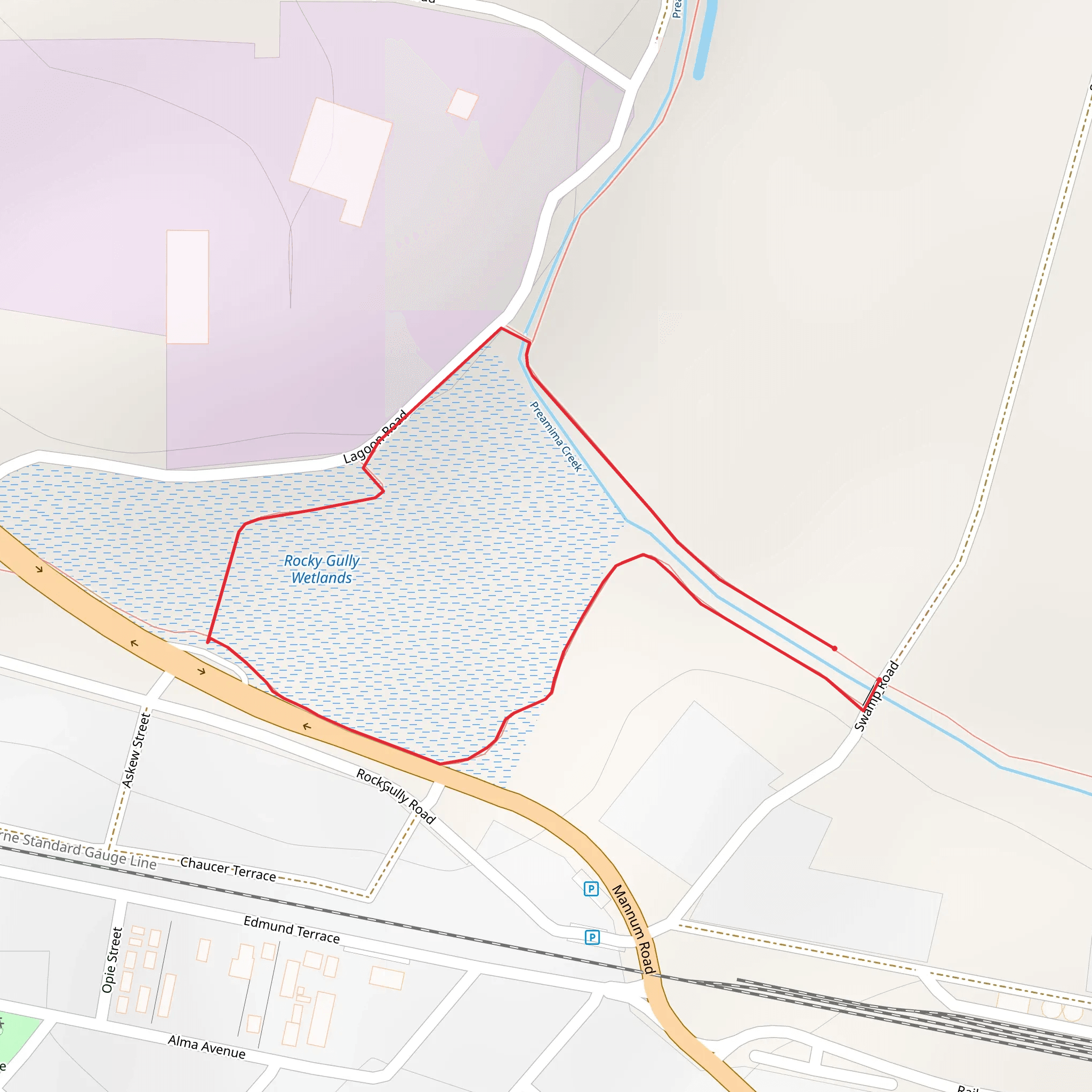 Rocky Gully Wetlands Sanders Loop Track mobile static map