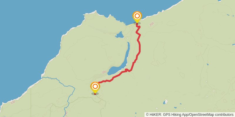 North Country Trail - Rocks National Lake Shore spur 2 Map