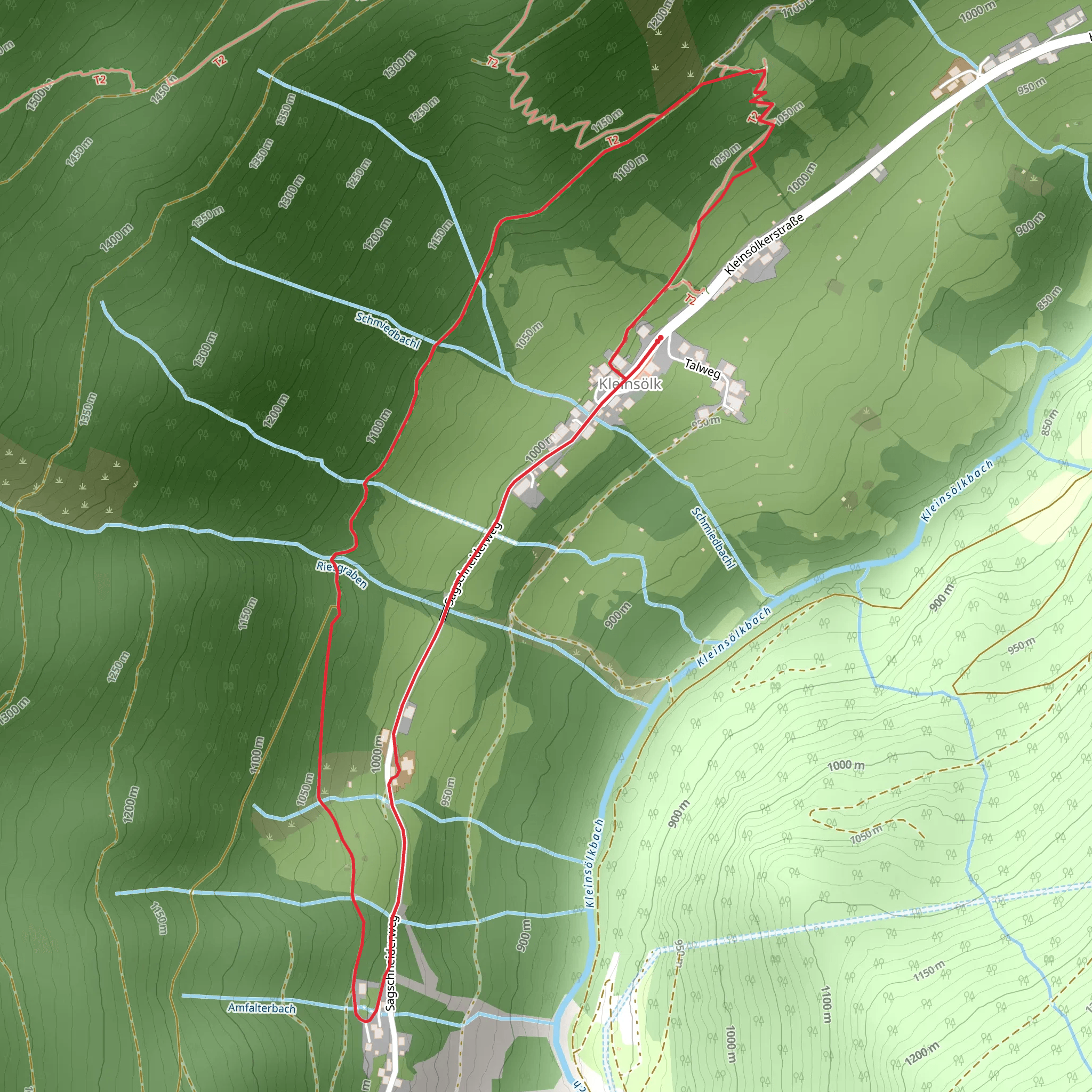 Kleinsölk Forest Hike mobile static map