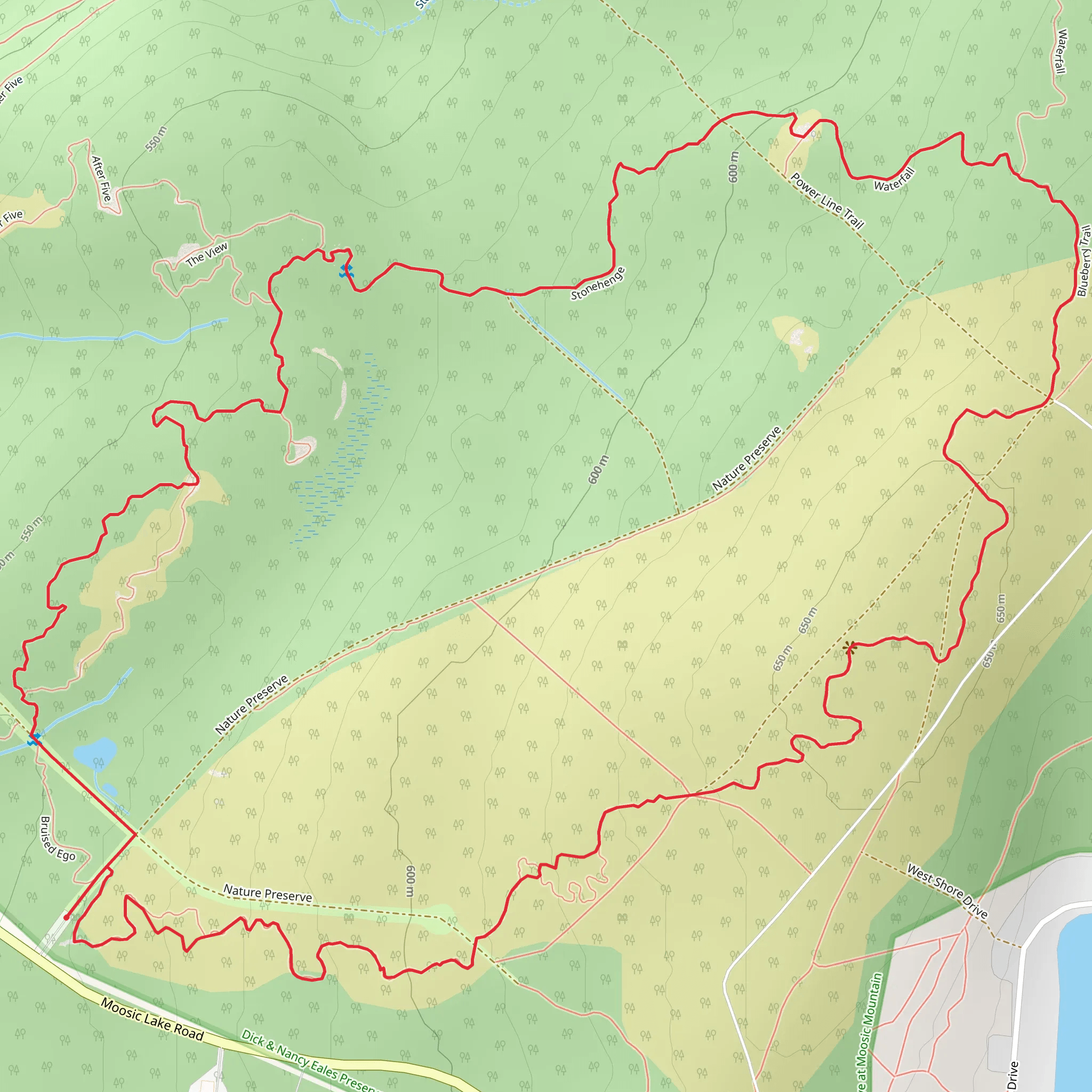 D and Nancy Eales Preserve Loop Trail mobile static map