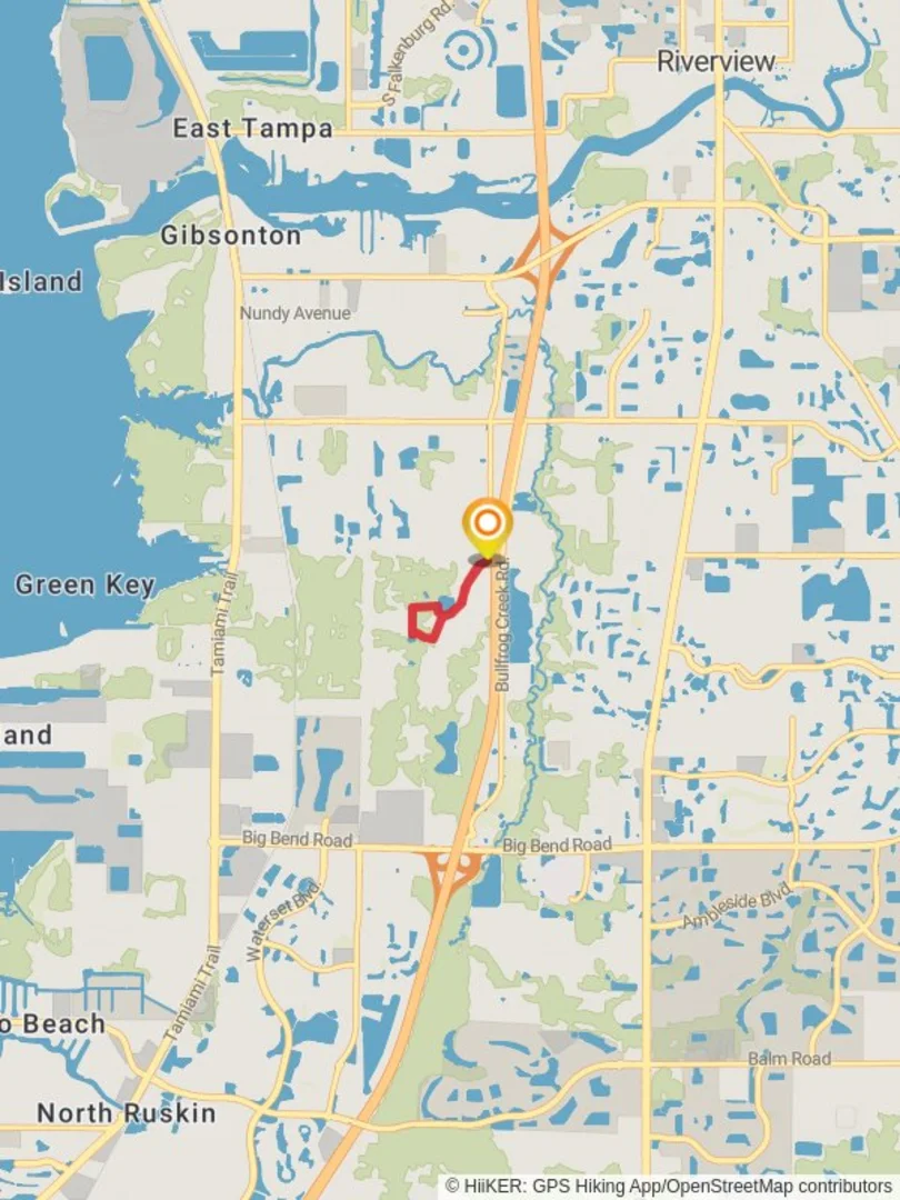 An image depicting the trail Golden Aster Scrub Nature Preserve Hiking Loop Trail and its surrounding area.