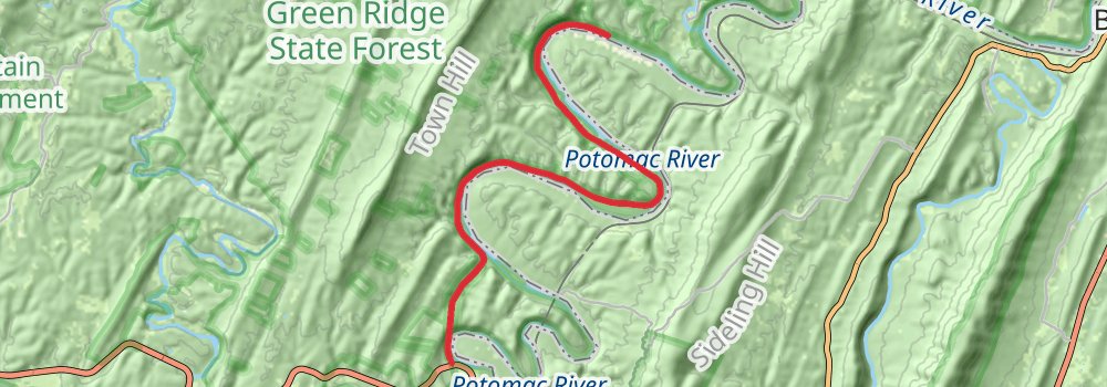 American Discovery Trail - Maryland and Washington DC stage 20 Map