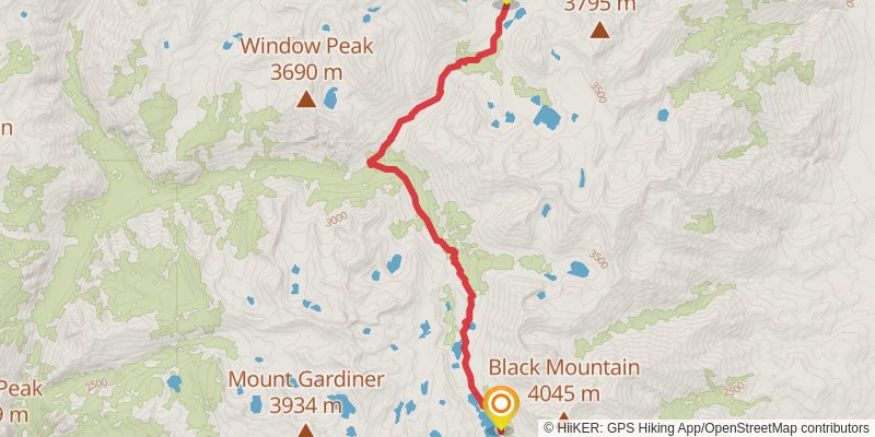 Pacific Crest Trail - Central California stage 15 Map