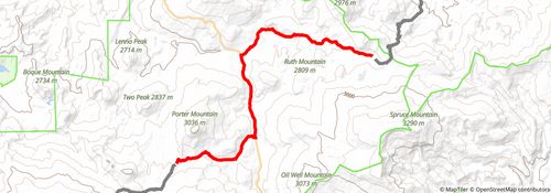 American Discovery Trail South Route stage 268 Map