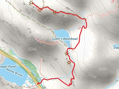 Giant Washbowl and Nubble Mountain