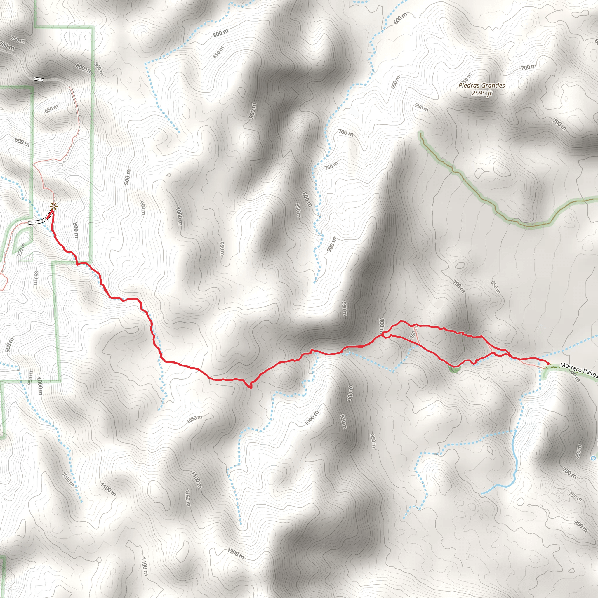 Rock Scramble and Easiest Route Loop mobile static map